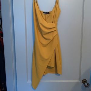 Mustard bodycon dress